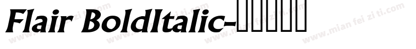 Flair BoldItalic字体转换
